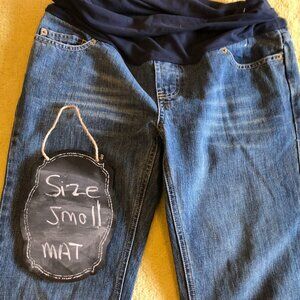 Old Navy Maternity Front Low-Panel and fold over jeans - Small